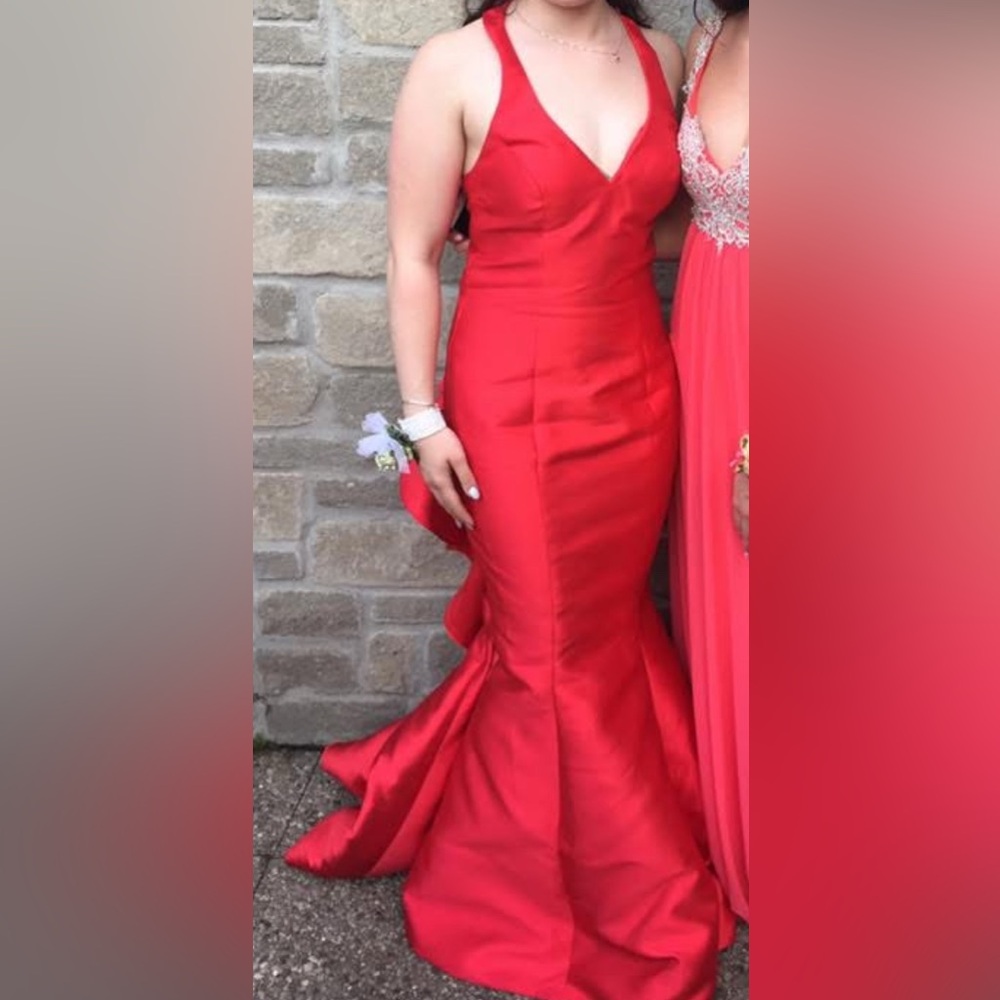 Elegant Red Evening Gown